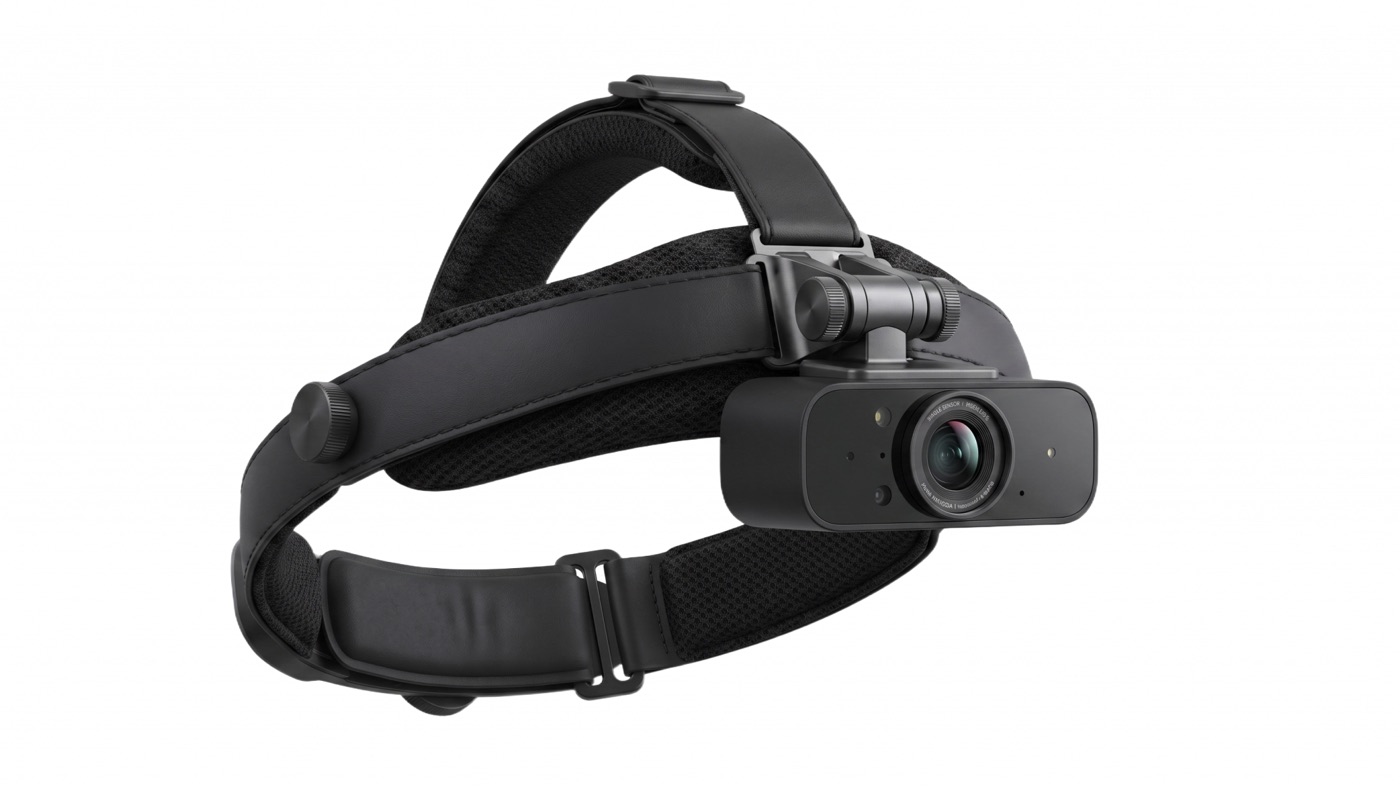 A head-mounted monocular camera